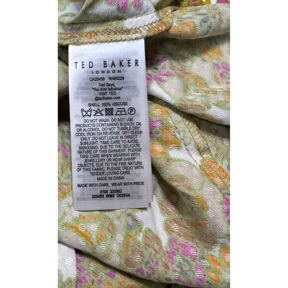 Ted Baker Sz 5 / US 12 Skirt Ariello Pleated Midi Classic Preppy Boho Fairycore - Picture 5 of 7